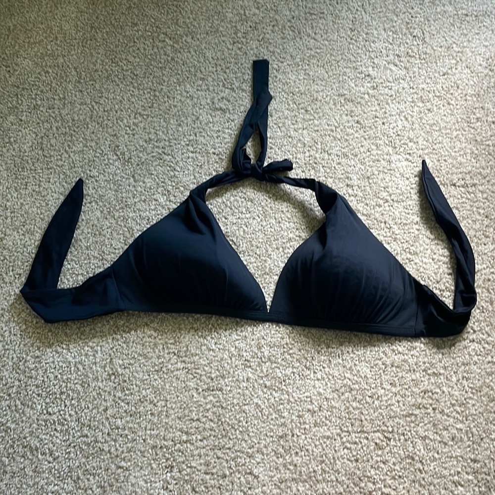 Black La Blanca triangle swimsuit top